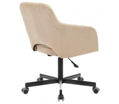 Кресло Бюрократ CH-380M латте Italia 5 крестовина металл черный