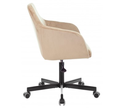 Кресло Бюрократ CH-380M латте Italia 5 крестовина металл черный