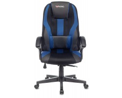 Кресло игровое Zombie VIKING-9 черный/синий текстиль/эко.кожа крестовина пластик-foto2