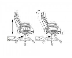 Кресло руководителя Бюрократ T-9950LT черный эко.кожа крестовина пластик-foto5