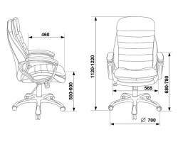 Кресло руководителя Бюрократ T-9950LT черный эко.кожа крестовина пластик-foto6