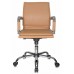 Кресло руководителя Бюрократ Ch-993-Low светло-коричневый эко.кожа низк.спин. крестовина металл хром