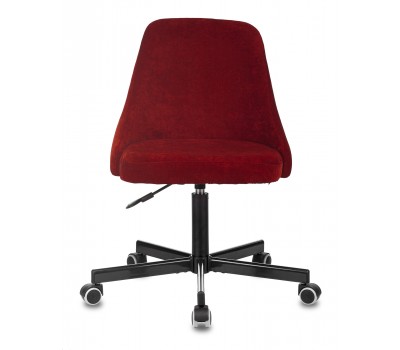 Кресло Бюрократ CH-340M бордовый Velvet 09 крестовина металл