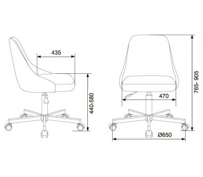 Кресло Бюрократ CH-340M бордовый Velvet 09 крестовина металл
