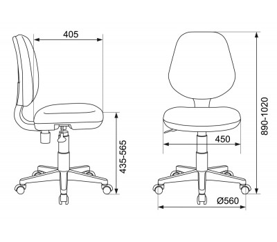 Кресло детское Бюрократ CH-W213 салатовый TW-18 крестовина пластик пластик белый