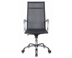 Кресло руководителя Бюрократ CH-993 черный M01 сетка крестовина металл хром-foto2