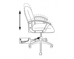 Кресло Бюрократ CH-808-LOW серый 3C1 низк.спин. крестовина пластик-foto6