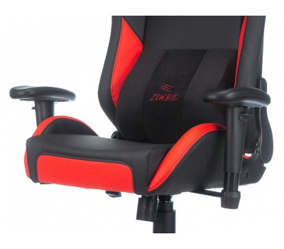 Кресло игровое Zombie HERO BATTLEZONE PRO черный/красный эко.кожа с подголов. крестовина пластик