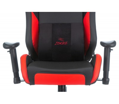 Кресло игровое Zombie HERO BATTLEZONE PRO черный/красный эко.кожа с подголов. крестовина пластик