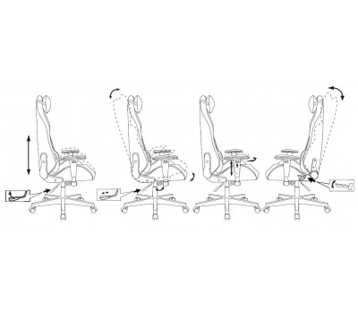 Кресло игровое Zombie HERO BATTLEZONE PRO черный/красный эко.кожа с подголов. крестовина пластик