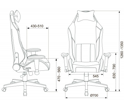 Кресло игровое Zombie HERO BATTLEZONE PRO черный/красный эко.кожа с подголов. крестовина пластик