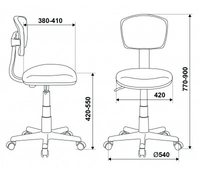 Кресло детское Бюрократ CH-299NX мультиколор абстракция сетка/ткань крестовина пластик