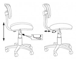 Кресло детское Бюрократ CH-299NX мультиколор абстракция сетка/ткань крестовина пластик-foto6