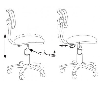 Кресло детское Бюрократ CH-299NX мультиколор абстракция сетка/ткань крестовина пластик