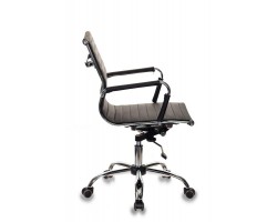 Кресло руководителя Бюрократ CH-883-LOW черный эко.кожа низк.спин. крестовина металл хром-foto3