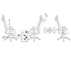 Кресло руководителя Бюрократ EXPERT черный TW-01 сиденье синий 38-415 сетка/ткань с подголов. крестовина пластик-foto10