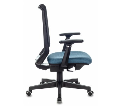 Кресло руководителя Бюрократ EXPERT черный TW-01 сиденье синий 38-415 сетка/ткань с подголов. крестовина пластик