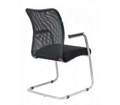 Кресло Бюрократ CH-599AV черный TW-01 сиденье черный TW-11 сетка/ткань полозья металл металлик