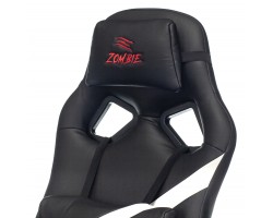 Кресло игровое Zombie DRIVER черный/белый эко.кожа с подголов. крестовина пластик-foto8