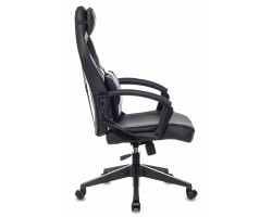 Кресло игровое Zombie DRIVER черный/белый эко.кожа с подголов. крестовина пластик-foto3