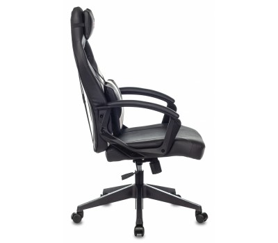 Кресло игровое Zombie DRIVER черный/белый эко.кожа с подголов. крестовина пластик