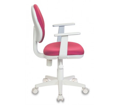 Кресло детское Бюрократ Ch-W356AXSN розовый 15-55 крестовина пластик пластик белый