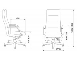 Кресло руководителя Бюрократ T-9927WALNUT светло-коричневый Leather Eichel кожа крестовина металл/дерево-foto5