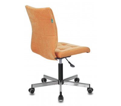 Кресло Бюрократ CH-330M оранжевый Velvet 72 крестовина металл хром