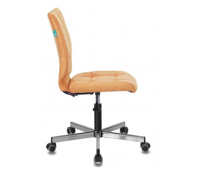 Кресло Бюрократ CH-330M оранжевый Velvet 72 крестовина металл хром