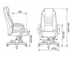 Кресло руководителя Бюрократ T-9923MAHOGANY черный кожа крестовина металл/дерево-foto7