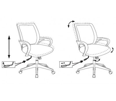 Кресло Бюрократ CH-695N черный TW-01 сиденье черный TW-11 сетка/ткань крестовина пластик