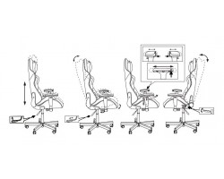 Кресло игровое Zombie VIKING 7 KNIGHT Fabric коричневый/бежевый текстиль/эко.кожа с подголов. крестовина металл-foto19