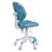 Кресло детское Бюрократ KD-W6-F голубой аквариум крестовина пластик подст.для ног пластик белый