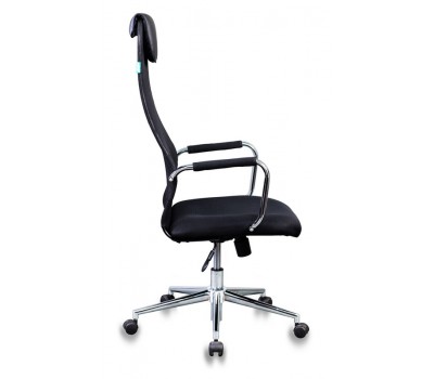 Кресло руководителя Бюрократ KB-9N черный TW-01 TW-11 сетка/ткань с подголов. крестовина металл хром