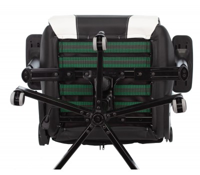 Кресло игровое Zombie VIKING TANK черный/красный/белый эко.кожа с подголов. крестовина металл