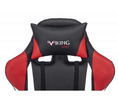 Кресло игровое Zombie VIKING TANK черный/красный/белый эко.кожа с подголов. крестовина металл