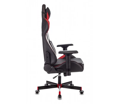 Кресло игровое Zombie VIKING TANK черный/красный/белый эко.кожа с подголов. крестовина металл