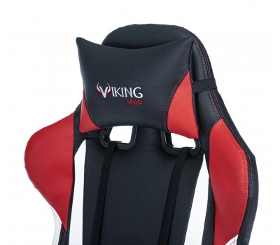 Кресло игровое Zombie VIKING TANK черный/красный/белый эко.кожа с подголов. крестовина металл