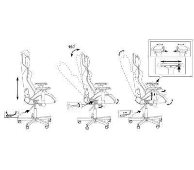 Кресло игровое Zombie VIKING TANK черный/красный/белый эко.кожа с подголов. крестовина металл