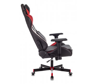 Кресло игровое Zombie VIKING TANK черный/красный/белый эко.кожа с подголов. крестовина металл