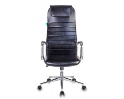 Кресло руководителя Бюрократ KB-9N/ECO черный эко.кожа с подголов. крестовина металл хром-foto2