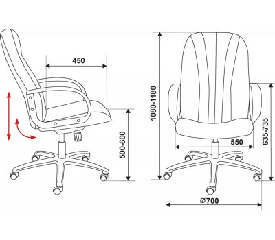 Кресло руководителя Бюрократ T-898AXSN слоновая кость Or-10 эко.кожа крестовина пластик