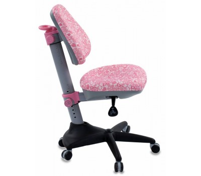 Кресло детское Бюрократ KD-2 розовый сердца Hearts-Pk крестовина пластик