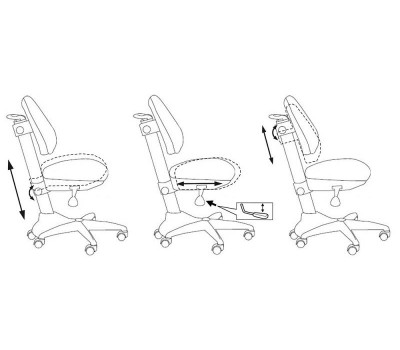 Кресло детское Бюрократ KD-2 розовый сердца Hearts-Pk крестовина пластик