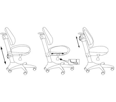 Кресло детское Бюрократ KD-2 светло-голубой TW-55 крестовина пластик