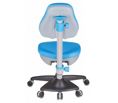 Кресло детское Бюрократ KD-2 светло-голубой TW-55 крестовина пластик