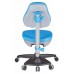 Кресло детское Бюрократ KD-2 светло-голубой TW-55 крестовина пластик