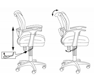 Кресло детское Бюрократ CH-W797 коричневый сиденье коричневый TW-14C сетка/ткань крестовина пластик пластик белый
