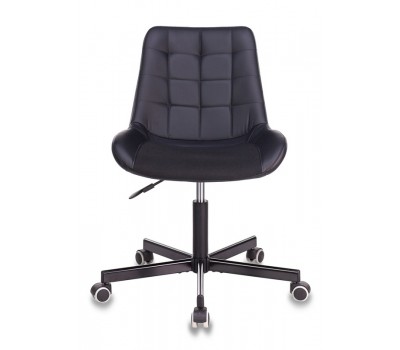 Кресло Бюрократ CH-350M черный текстиль/эко.кожа крестовина металл