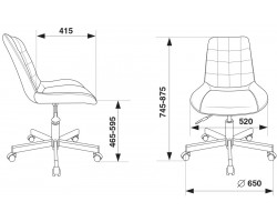 Кресло Бюрократ CH-350M черный текстиль/эко.кожа крестовина металл-foto5